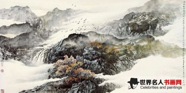 画家王平代表作品《河床新雨》