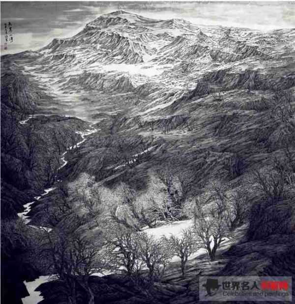 冯祥云作品《天寒山净》
