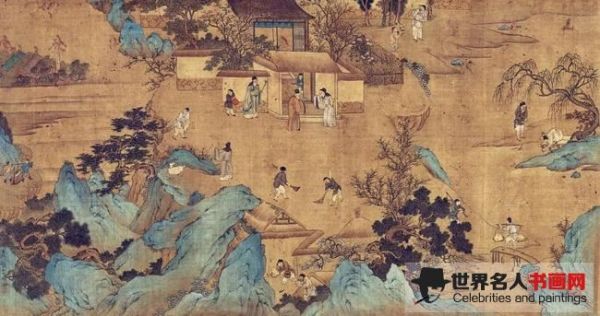 豳风七月图(局部,北京画院藏)刘松年 作 豳风七月图(局部,北京画院藏)刘松年 作