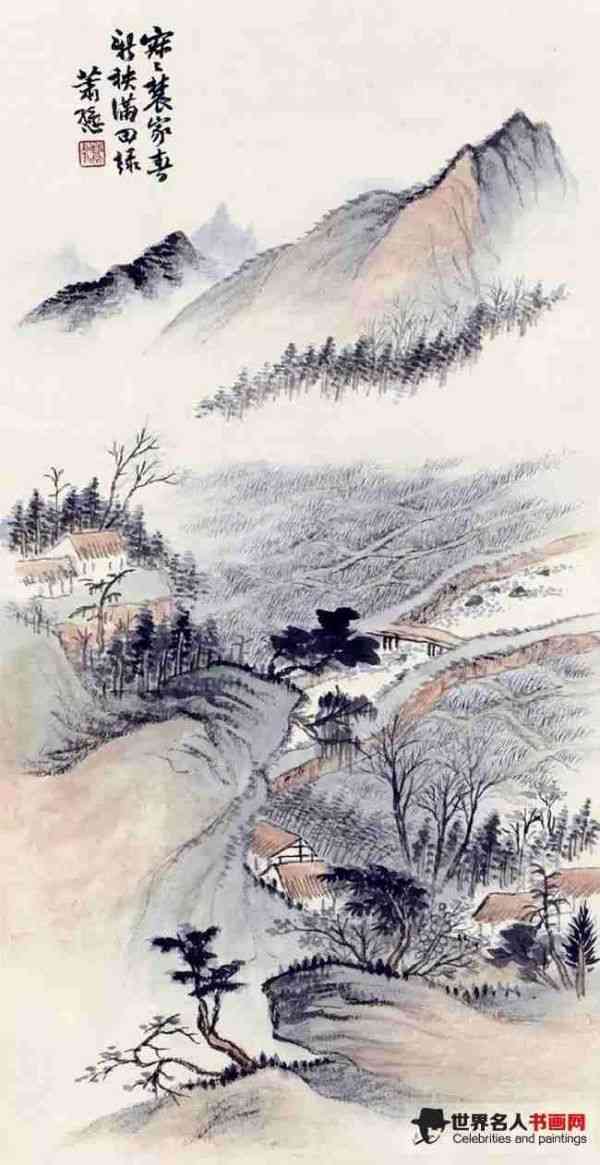 寂寂农家 春萧 作 寂寂农家 春萧 作