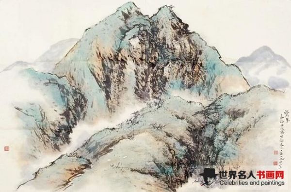 秦仲文画作《鹫峰》