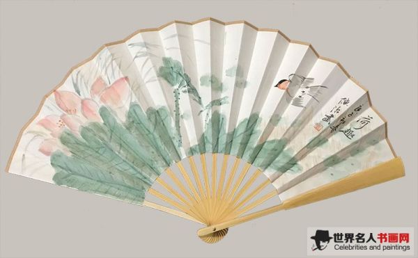 画家陈治笔下的荷花