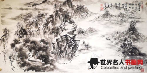 书画家萧四希作品