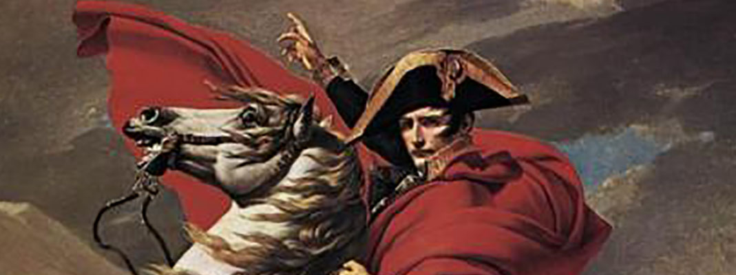 油画作品《拿破仑穿越阿尔卑斯山》