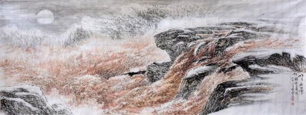 董宝宏作品赏析3 《明月照积雪朔风过大河》