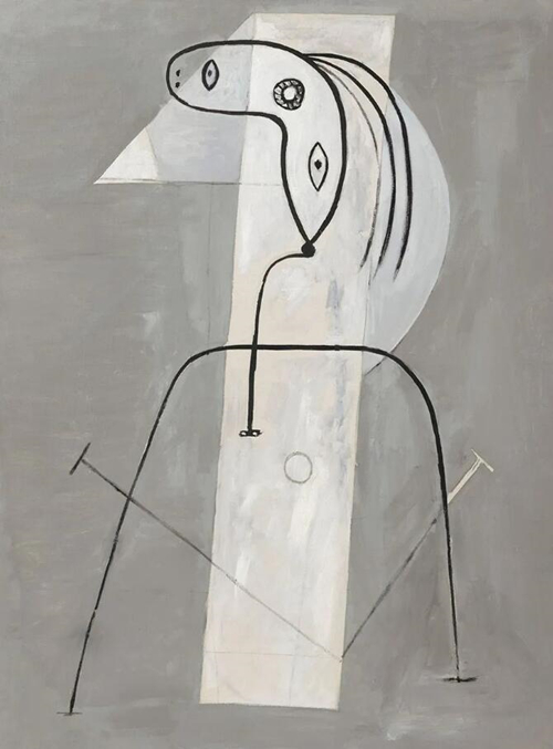 巴布罗‧毕加索（1881-1973） 《站立的女子》，油彩 画布，129 x 96.5 cm.，1927年作，估价︰3,000,000 - 5,000,000美元。此作将于12月2日在佳士得纽约《香港 - 纽约：现当代联合夜拍》中呈献。&copy; 2020 Estate of Pablo Picasso / Artists Rights Society (ARS), New York