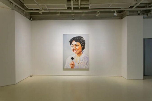 Jing Kewen, installation view ofCloudless2009. No.1, 2009, in 《CLOUDLESS 万里无云》 at Massimo De Carlo, 2020.