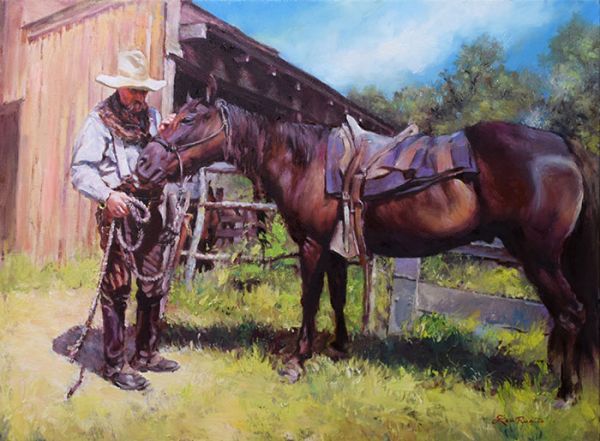 6“牛仔和马”-61cm-x-92cm-画布油画.jpg