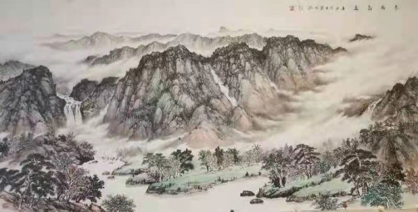 丹青居士《深看国画山水的布局机先与用笔用墨》