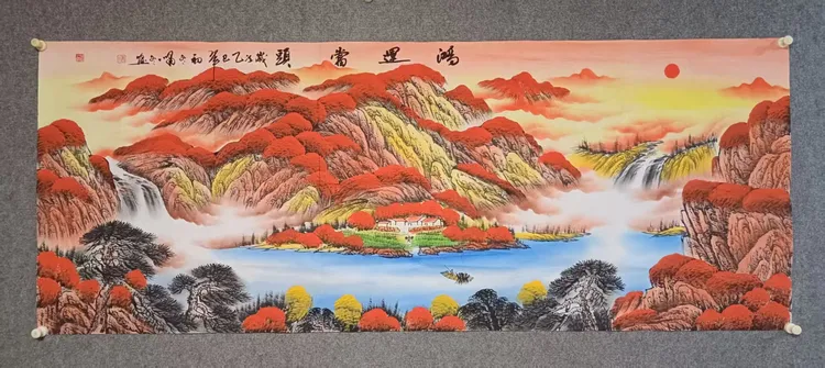 书画家曹孝冬丹青水墨国画山水欣赏——书画艺术专题报道